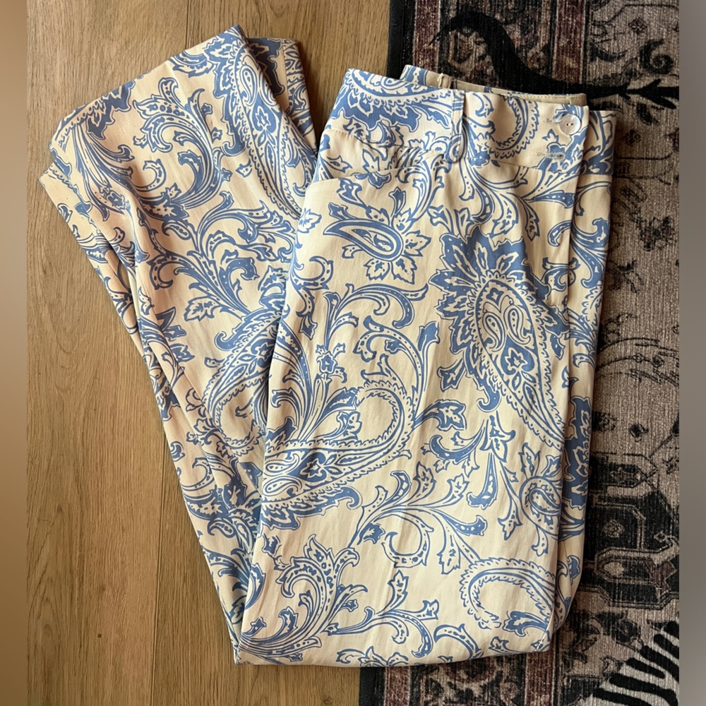 J McLaughlin Silk Paisley Pants